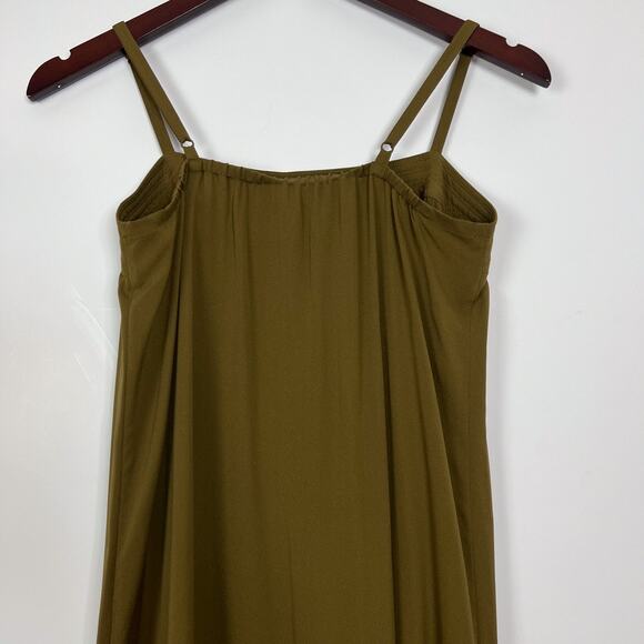 Vince Green 100% Silk Sleeveless Maxi Slip Dress Size Small - Picture 6 of 8